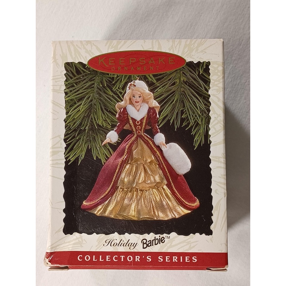 Vintage 1996 Hallmark Keepsake Holiday‎ Barbie Ornament 4th in Series Boxed